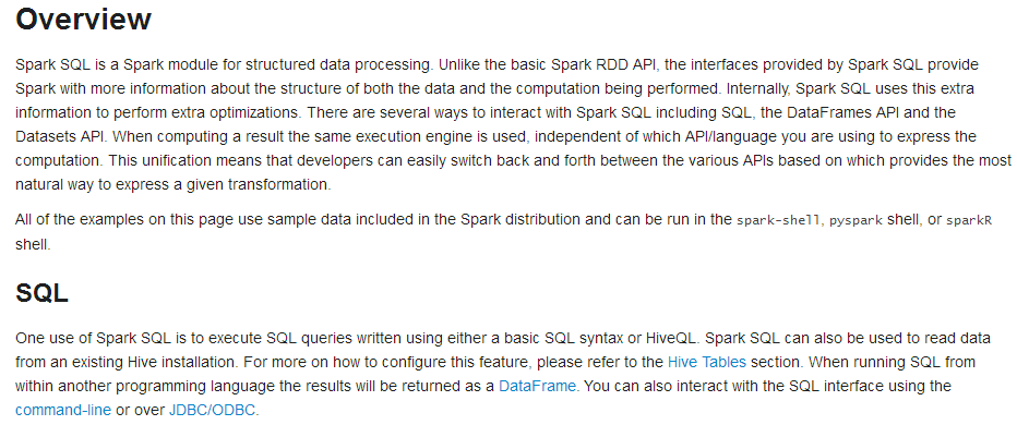 sparksql